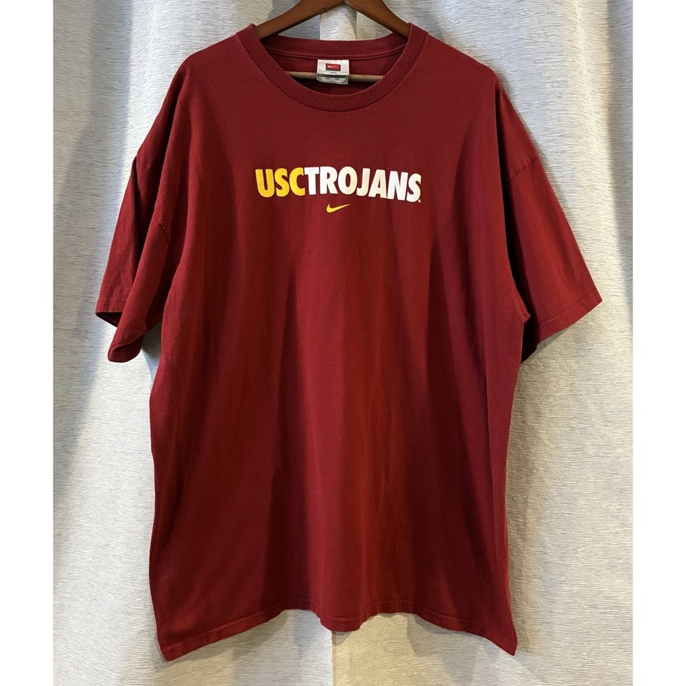 Nike USC Trojans cardinal cotton t-shirt‎ Size XXL
